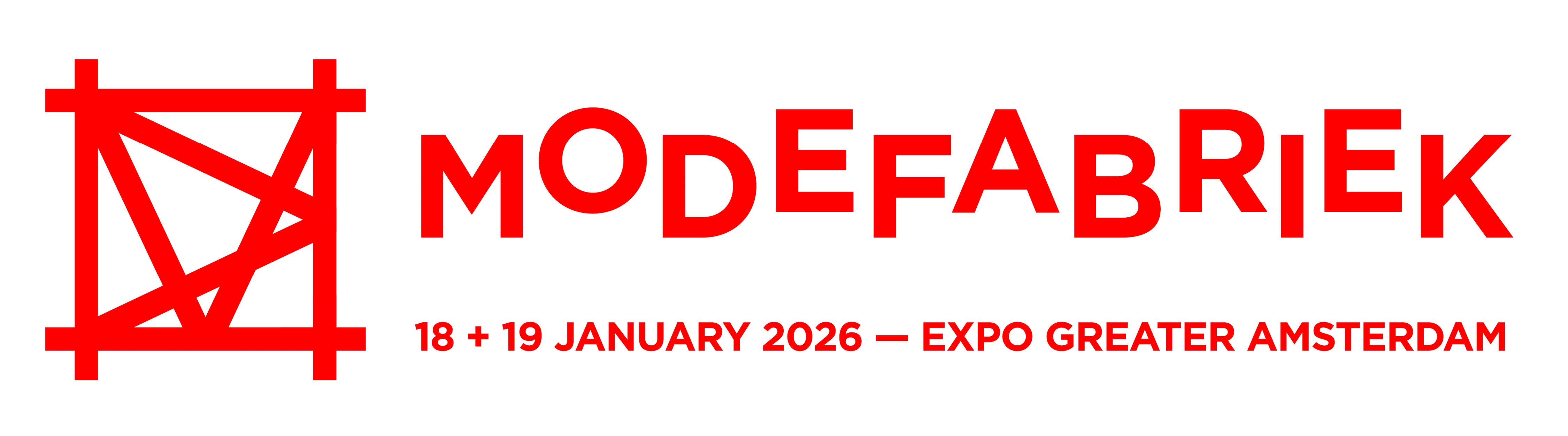 Come & visit us! Modefabriek ExpoGreater Amsterdam, 18-19 January 2026, Stand:578