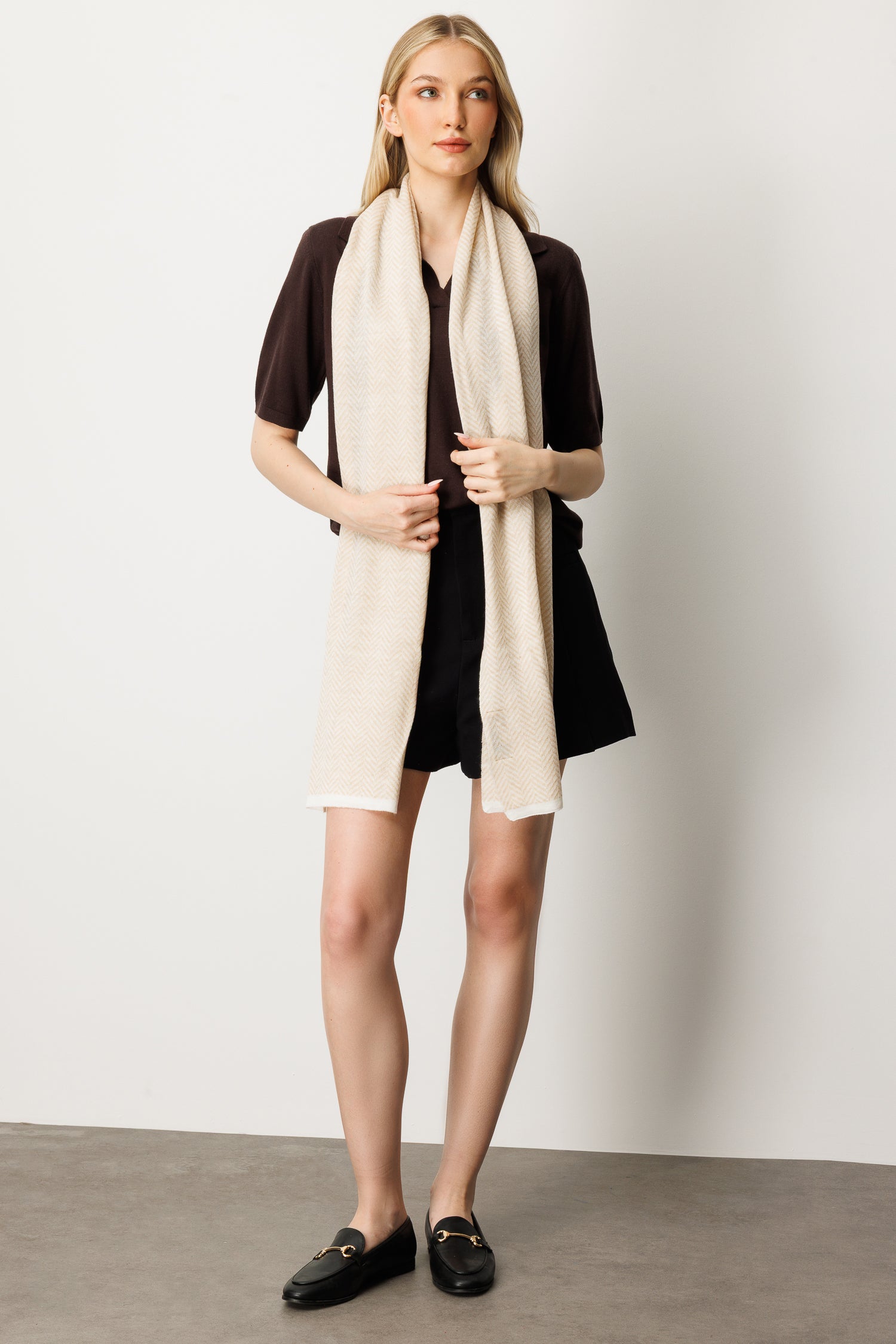 LYCIA SHAWL ECRU-BEIGE