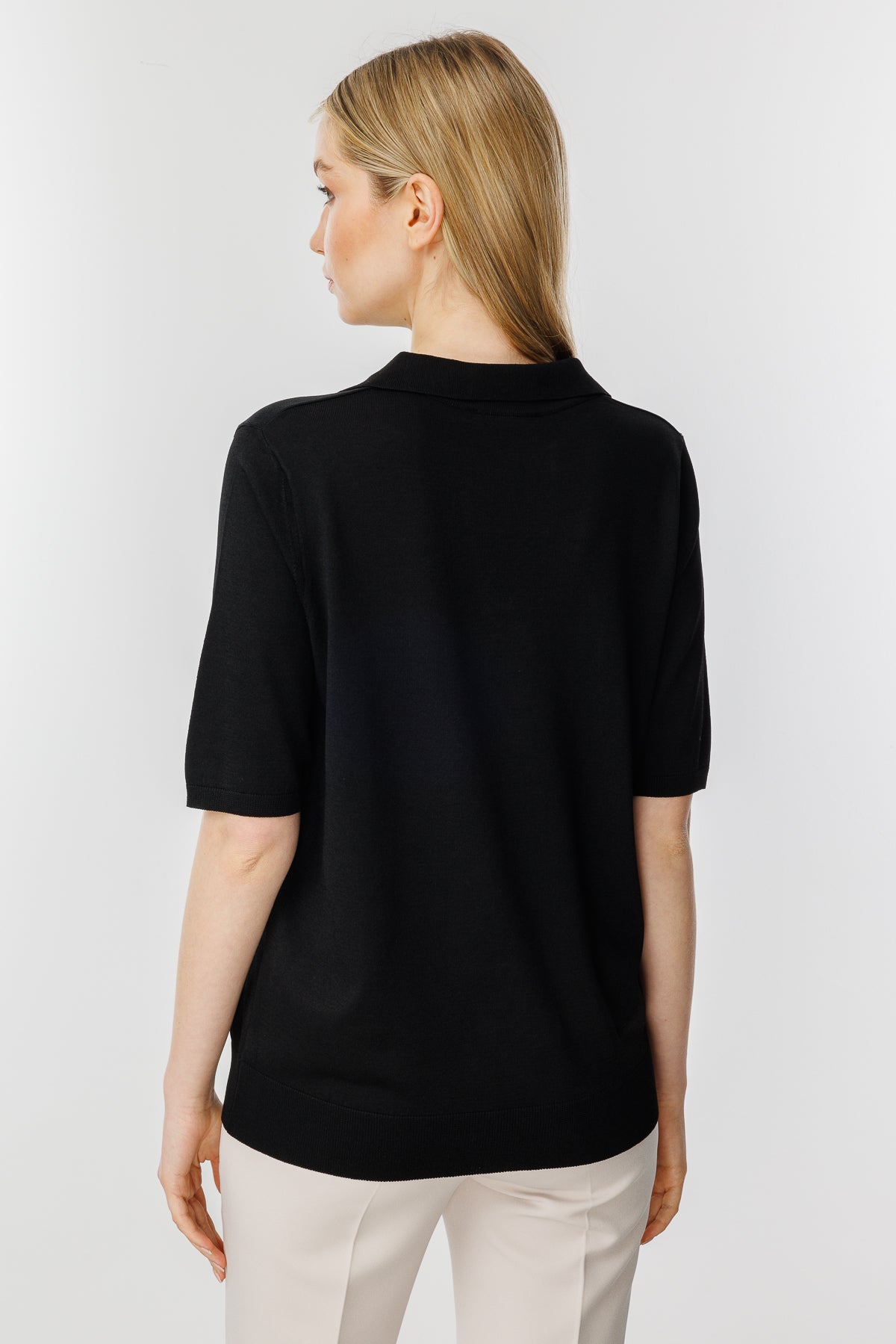 POLO BLOUSE ZWART