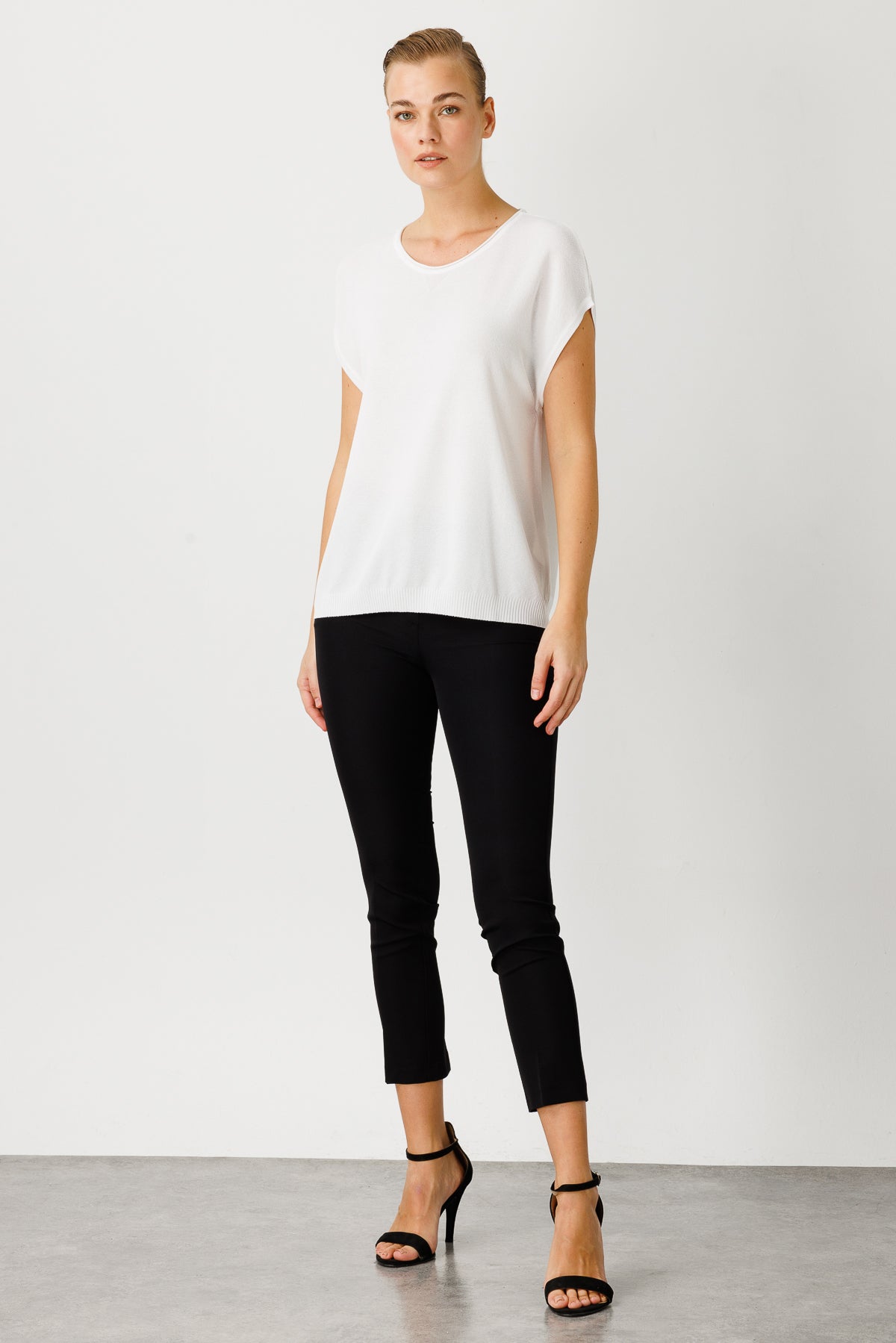 BASIC DIAMANT BLOUSE ECRU