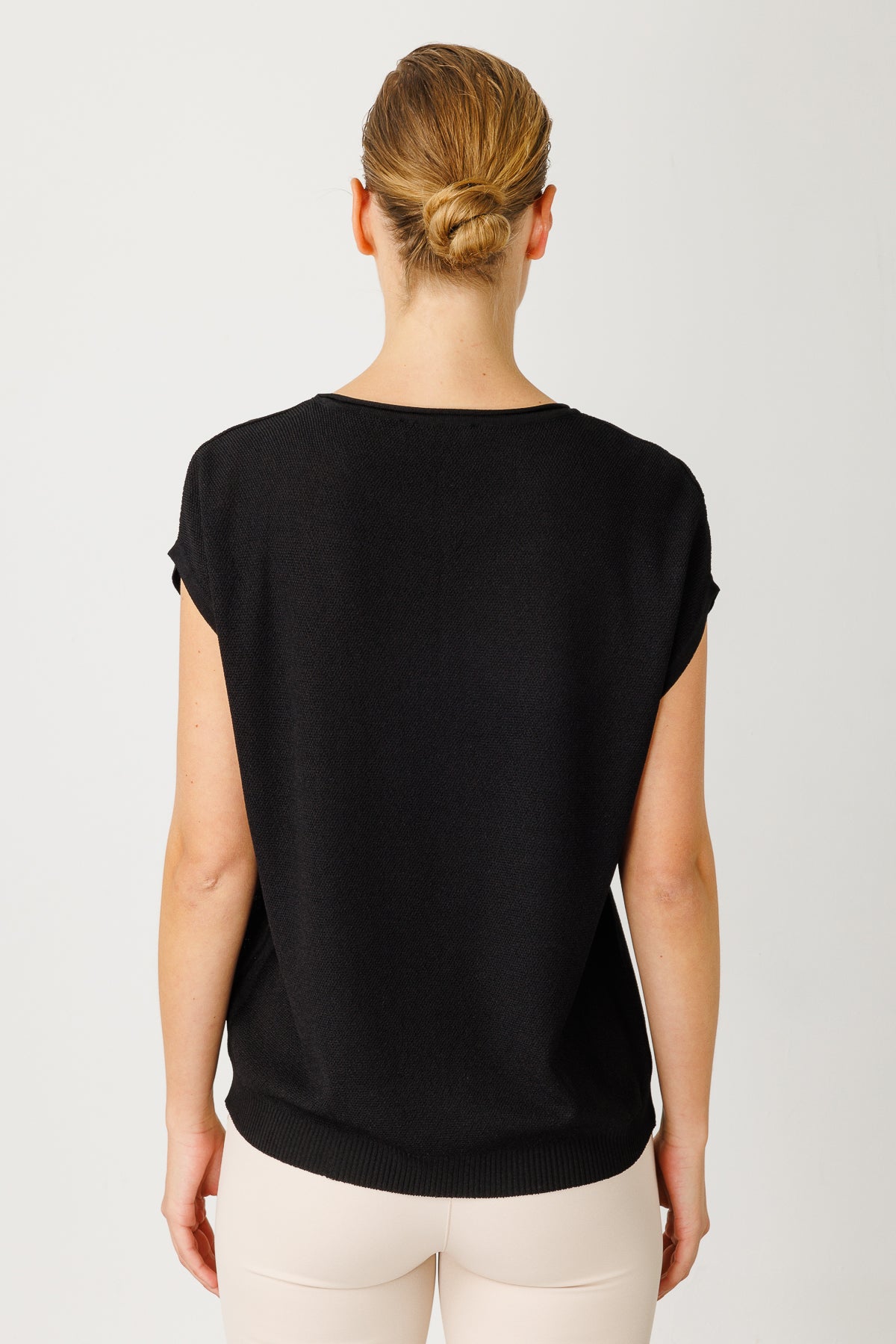 BASIC DIAMANT BLOUSE ZWART