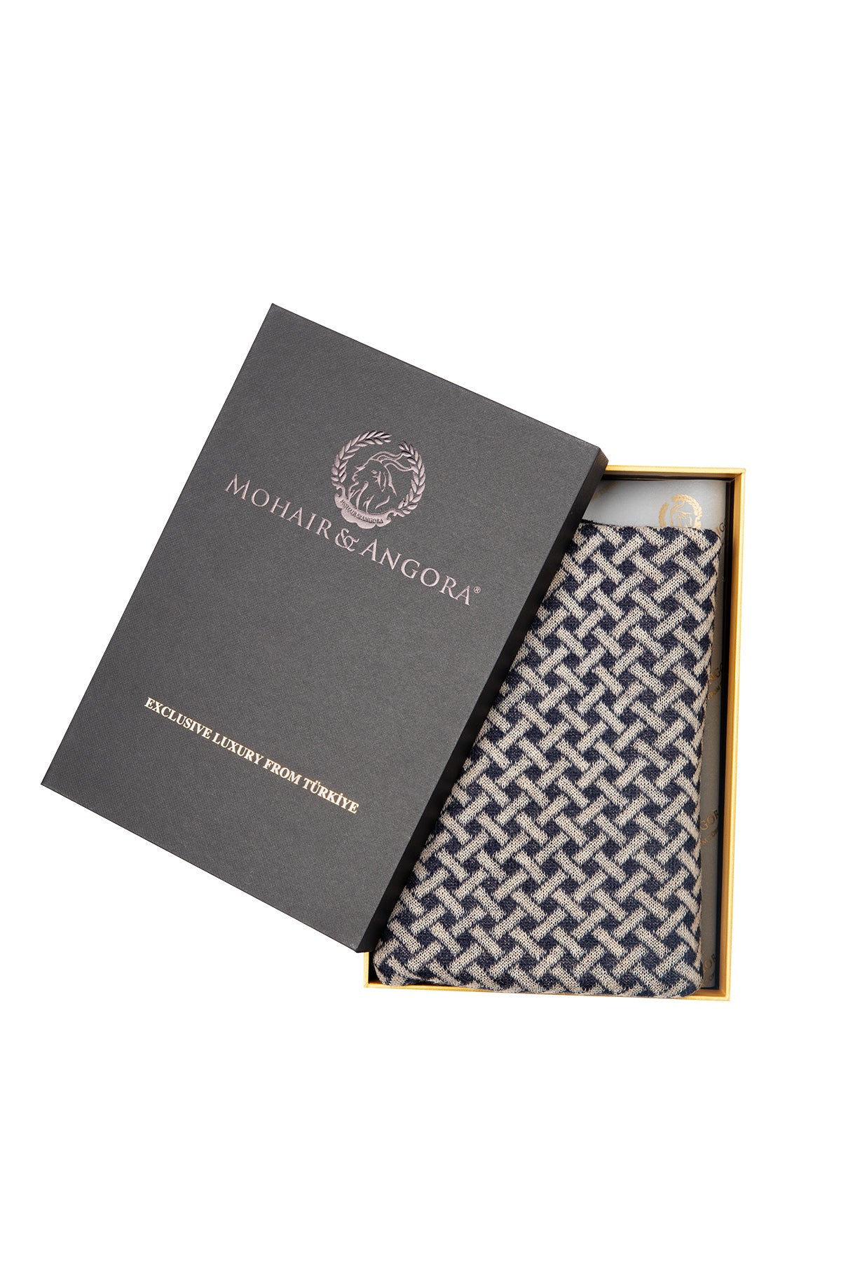 HITTITE SJAAL MARINEBLAUW-BEIGE