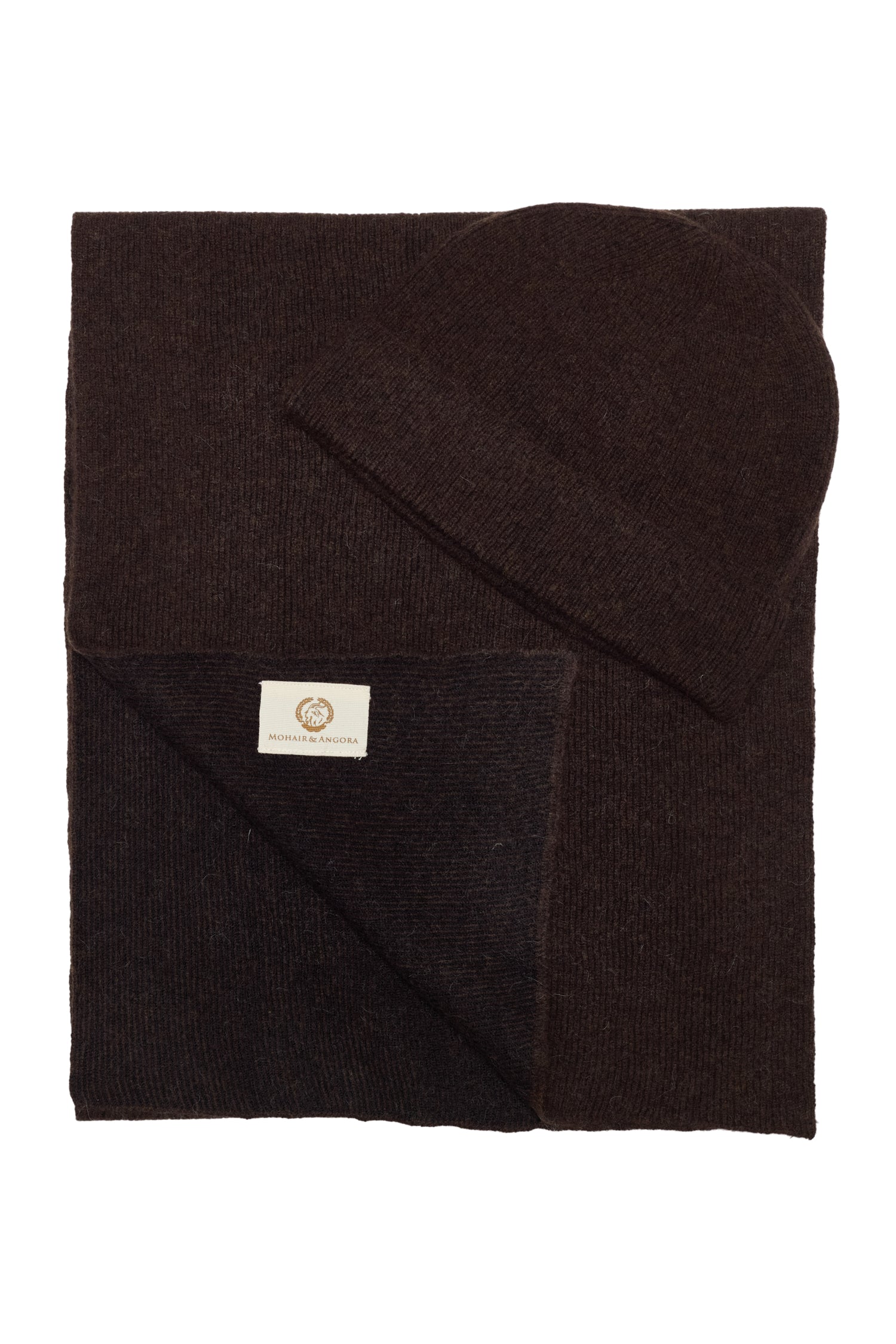 ARTEMIS WOOLEN HOED & SCHOLLENSET, BRUIN-ECRU