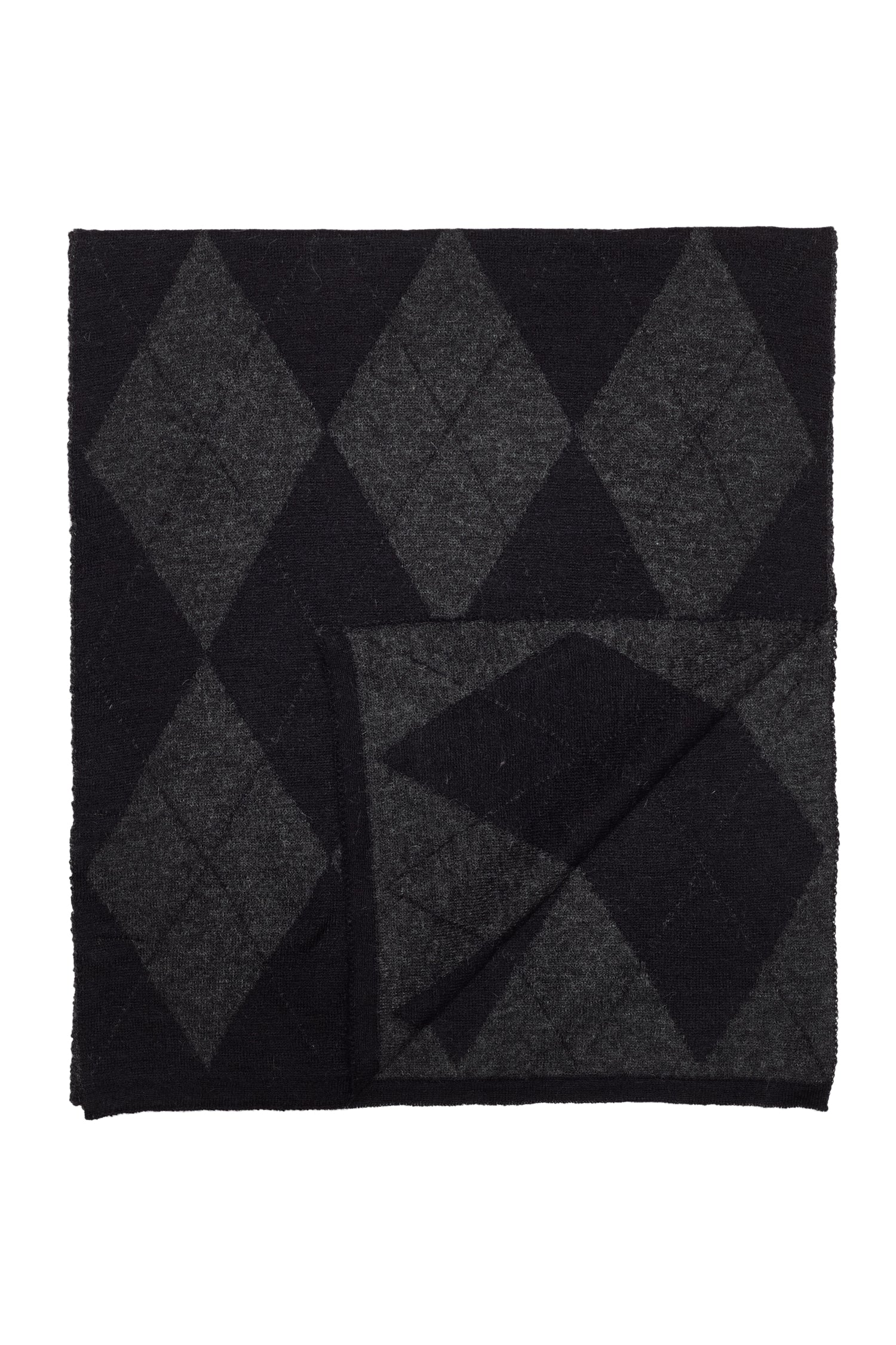 TROIA SCARF BLACK-GRAY