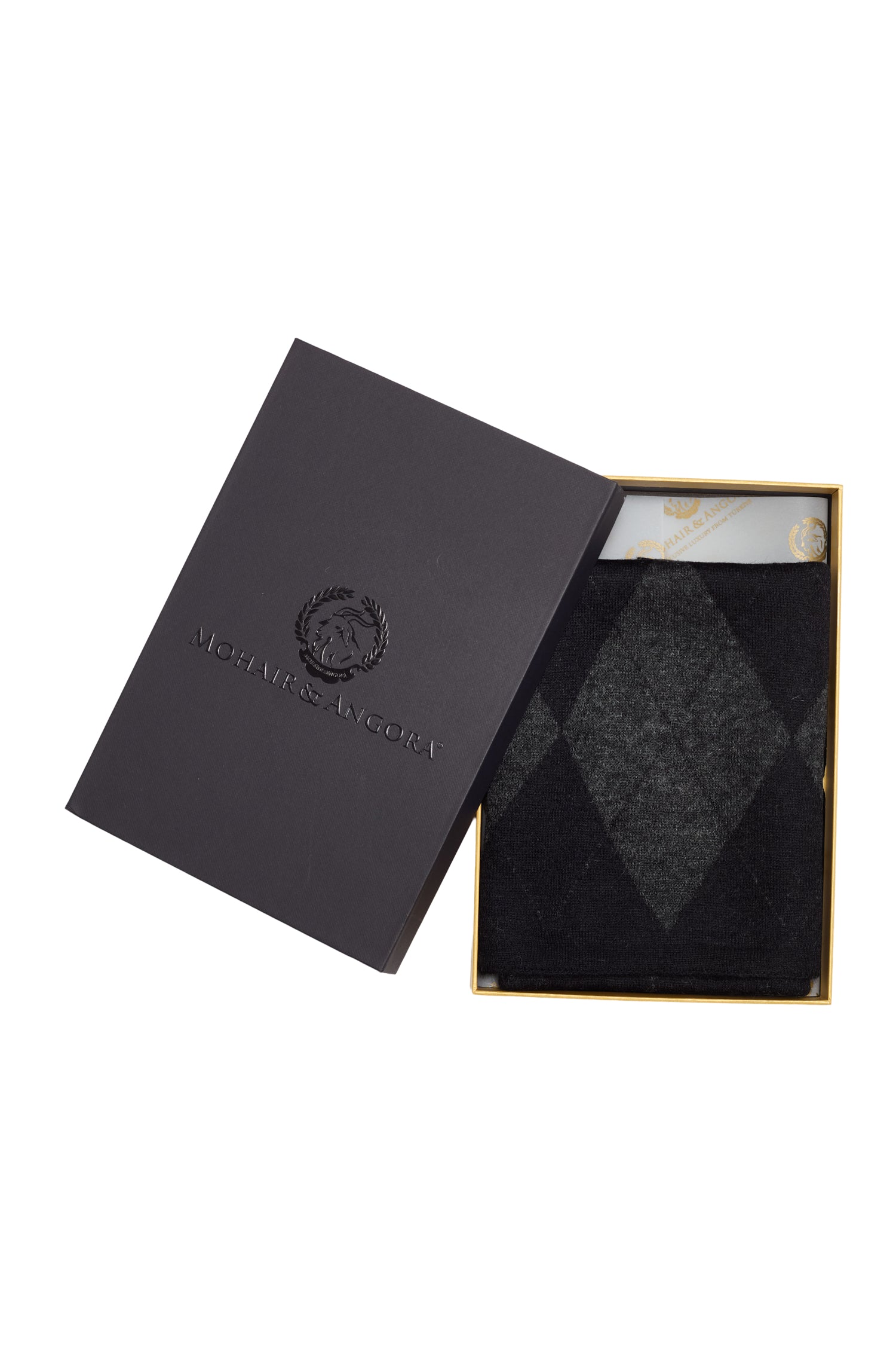 TROIA SCARF BLACK-GRAY