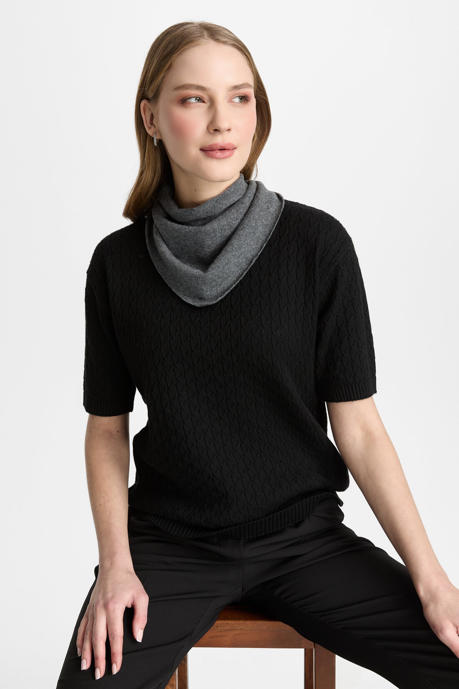 CARIA FOULARD GRAY